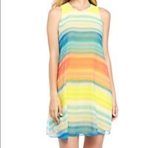 Nwt Calvin Klein Sleeveless Tank Dress Rainbow